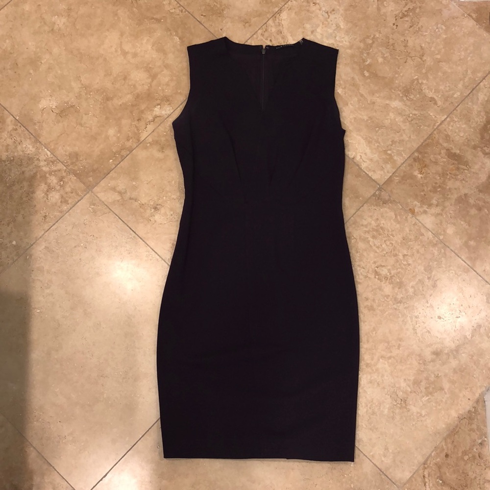 Deep purple fitted dress